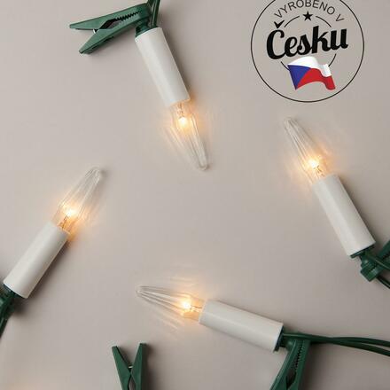 Souprava Asteria čirá SV-16, 16 žárovek 14V/0,1A s bílým soklem