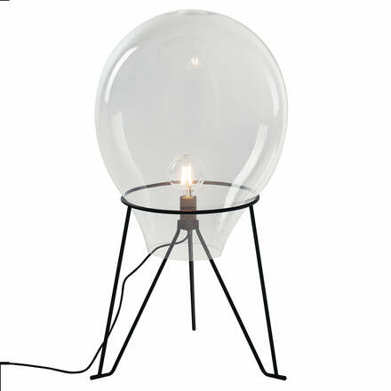 Stolní lampa Lume Azuma, průhledná, 1xE27, 38x63 cm
