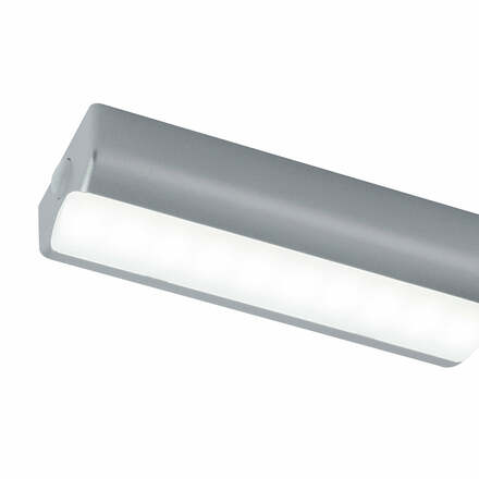 LED svítidlo pod skříňku CLOSET šedá, polykarbonát, 1 W, 140 lm, 4000 K, senzor, 3,5 x 10,24 x 2,2 cm