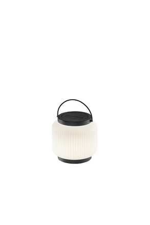 Solární dobíjecí LED lampa Robin (černá), 1,2 W, 3000 K, stmívatelná, IP54