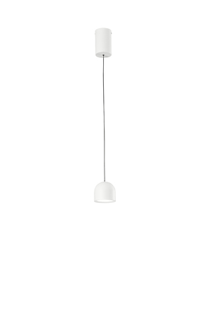 Závěsné LED svítidlo Yoyo (bílé, kov + akryl), 6 W, 3000 K, pr. 9,7 x 200cm