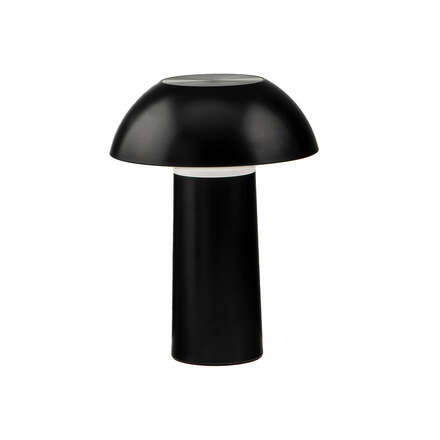 Nabíjecí svítidlo LAMPADA dobíjecí LED MYKES černá polykarbonát 4,5 W 300 lm CCT stmívatelné 21x16x16 cm