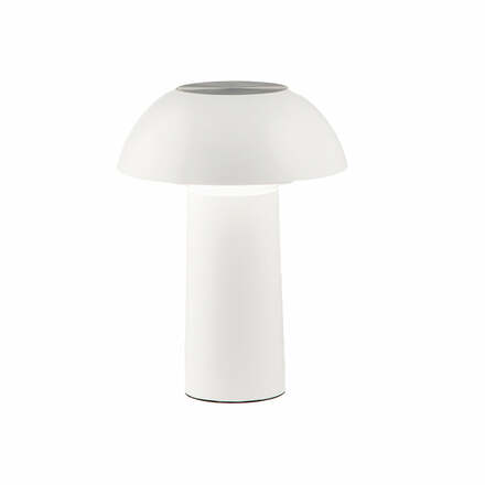 Nabíjecí svítidlo LAMPADA dobíjecí LED MYKES bílá polykarbonát 4,5 W 300 lm CCT stmívatelné 21x16x16 cm
