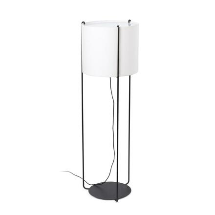 FARO DRUM černá/béžová stojací lampa