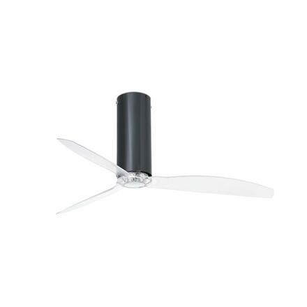 FARO TUBE FAN, černá/transparentní, stropní ventilátor s DC motorem