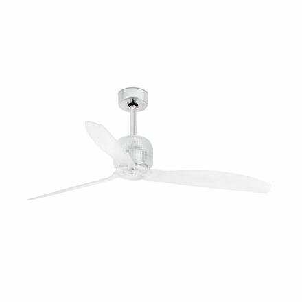 FARO DECO FAN M, chrom, stropní LED ventilátor s DC motorem