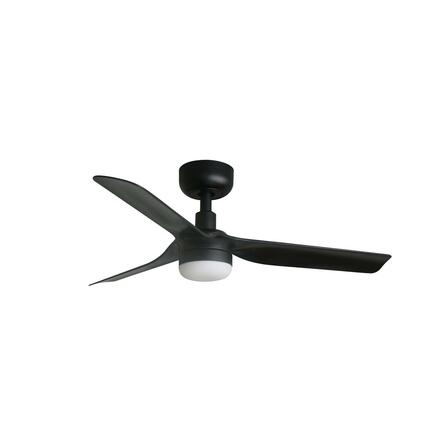FARO MINI PUNT S LED stropní ventilátor, černá s DC motorem
