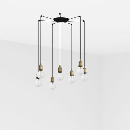 FARO ART závěsné svítidlo, starozlatá 7L