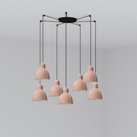 FARO VENICE závěsné svítidlo 7x žárovka, růžová