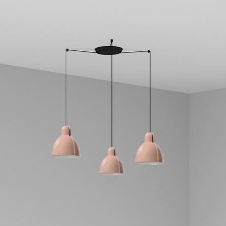 FARO VENICE 200 závěsné svítidlo 3x žárovka, růžová
