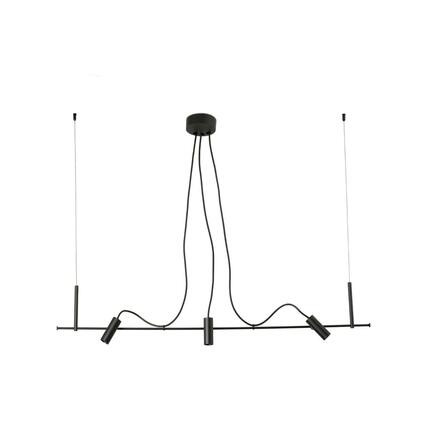 FARO CLAP závěsné svítidlo lineární, černá 3x6W 3000K 38st.
