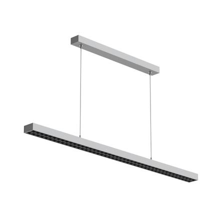 Deko-Light závěsné svítidlo Office Three Standard Up and Down, 56 W, DALI, 4000 K, světlešedá 342259