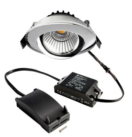 Deko-Light stropní vestavné svítidlo, Dione, 8,5 W, DIM, 4000 K, 220-240V 800 lm chrom 565374