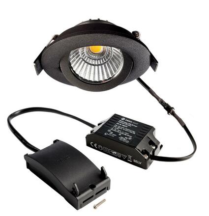 Deko-Light stropní vestavné svítidlo, Dione, 8,5 W, DTW, 1800-3000 K, černá, 220-240V 480lm 565382