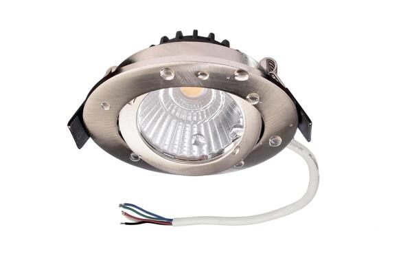 Deko-Light vestavné bodové svítidlo Dione IP44, 7W, RGB+3000 K, nikl 565454