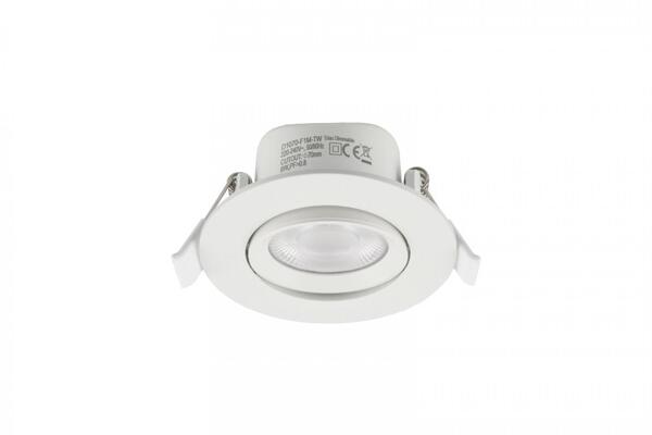 Deko-Light vestavné bodové svítidlo - Surtur Tilt 68, 6 W, DTW, 1800-2700 K, bílá 565459