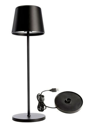 Deko-Light nabíjecí svítidlo - sada Canis černá + nabíjecí základna 620200