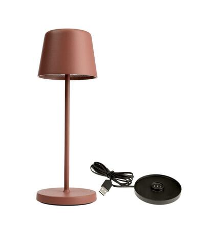 Deko-Light nabíjecí svítidlo - sada Canis Mini terakota + nabíjecí základna 620204