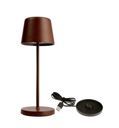 Deko-Light nabíjecí svítidlo - sada Canis Mini rezavá + nabíjecí základna 620206
