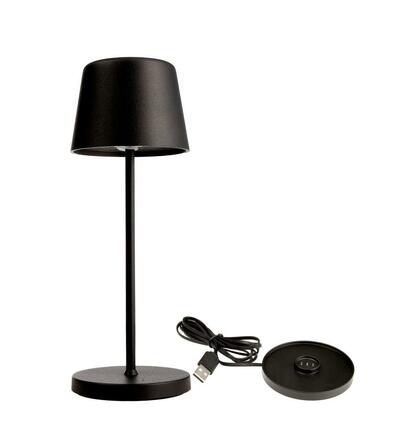 Deko-Light nabíjecí svítidlo - sada Canis Mini černá + nabíjecí základna 620208
