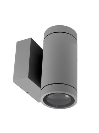 Deko-Light nástěnné přisazené svítidlo - ShoreLine Pro kulaté Up+Down, 2x max. 7,5 W GU10, světlešedá 731214