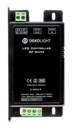 Deko-Light řídící jednotka RF White 12/24/48V DC rádiovédálkové ovladání 2 CH 843065