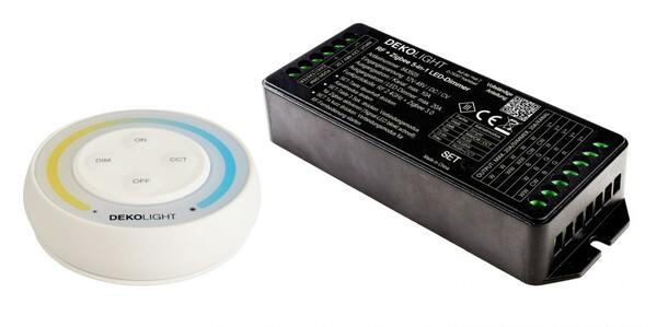 Deko-Light RF-smart, startovací sada LED Single/CCT, 12-48V, 20A vč. dálkového ovládání RF / Zigbee 3.0 / Intelli-Push 843501