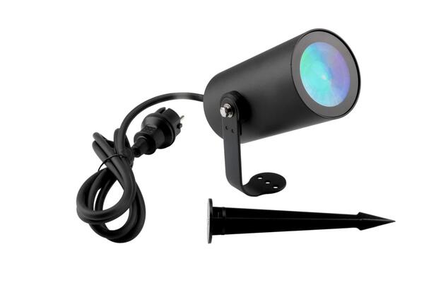 Deko-Light bodové venkovní svítidlo se zápichem RF-smart, Wide-Spot, 12W, RGB+2700-6500 K, černá 843540