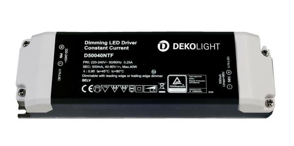 Deko-Light napájení (CC, DC) stmívatelné - BASIC, DIM, CC, D50040NT/40W 862206