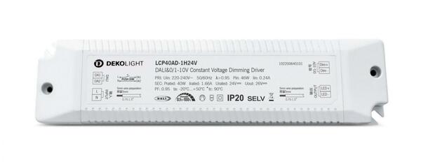 Deko-Light napájení (CV, DC) stmívatelné - BASIC, DIM, CV, EUP40D-1W24V-0 862255