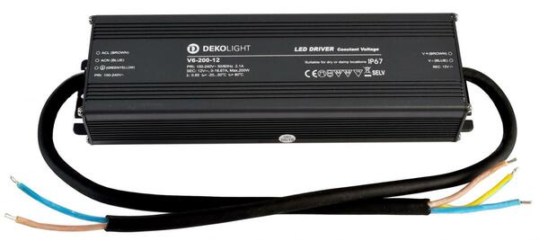 Deko-Light napájení IP, CV, V6-200-12 konstantní napětí 0-16670 mA IP67 12V DC 200,00 W  872088