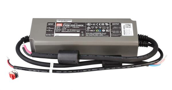 Meanwell LED-napájení CV, PWM-200-24KN konstantní napětí 0-8300 mA IP20 stmívatelné 24V DC 200,00 W 872114