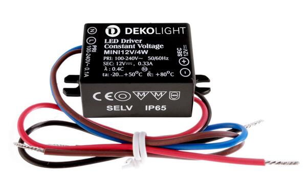 Deko-Light LED-napájení MINI, CV, 12V/4W konstantní napětí 0-330 mA IP65 12V DC 4,00 W 872127