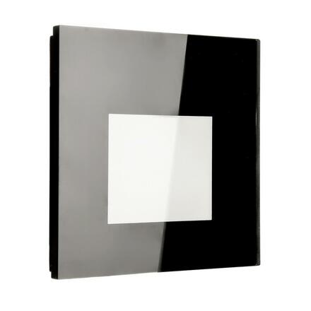 Deko-Light příslušenství - sklo-kryt mléčné hranaté černé pro Alwaid 930842