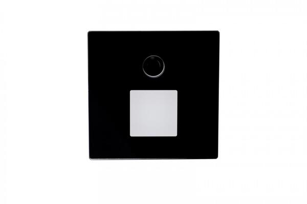 Deko-Light příslušenství - kryt hranatý sklo pro Alwaid Pro pohybový senzor, čtyřhranný kužel světla, černá 931036