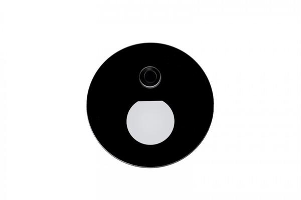 Deko-Light příslušenství - kryt kulaté sklo pro Alwaid Pro pohybový senzor, polokruhový kužel světla, černá 931042