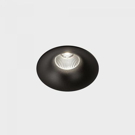 KOHL-Lighting LUXO zapuštěné svítidlo s rámečkem pr.85 mm černá 38° 8W CRI 80 2700K 1.10V