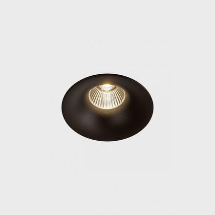 KOHL-Lighting LUXO zapuštěné svítidlo s rámečkem pr.100 mm černá 38° 12W CRI 80 2700K Non-Dimm