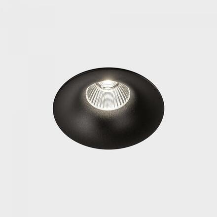 KOHL-Lighting LUXO zapuštěné svítidlo s rámečkem pr.100 mm černá 38° 12W CRI 80 4000K 1.10V