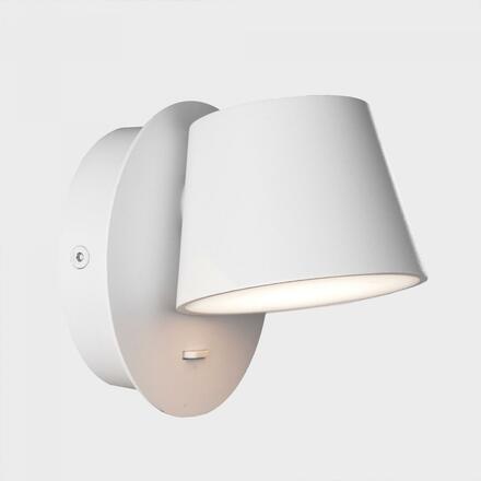 KOHL-Lighting BOT nástěnné svítidlo pr. 117 mm bílá 6 W CRI 80 3000K Non-Dimm