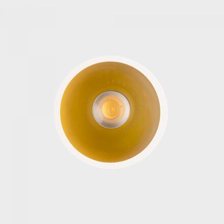 KOHL-Lighting NOON zapuštěné svítidlo s rámečkem pr.83 mm bílá-zlatá 38° 7 W  CRI 80 4000K DALI