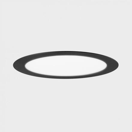 KOHL-Lighting DISC zapuštěné svítidlo s rámečkem pr. 600 mm černá 56 W CRI 80 3000K DALI