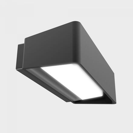 KOHL-Lighting PAT nástěnné svítidlo 248X117 mm tmavě šedá 13 W CRI 80 3000K Non-Dimm