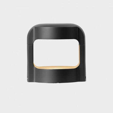 KOHL-Lighting GRUBI nástěnné svítidlo 152x121 mm tmavě šedá 13 W CRI 80 3000K Non-Dimm