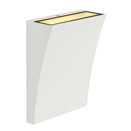 BIG WHITE DELWA WIDE, venkovní nástěnné svítidlo, LED, 3000K, IP44, bílé, 7 W 1000340