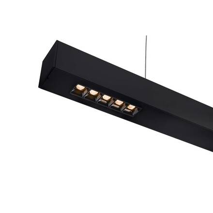 BIG WHITE Q-LINE PD LED vnitřní závěsné svítidlo, 1m, BAP, černá, 3000K 1000927