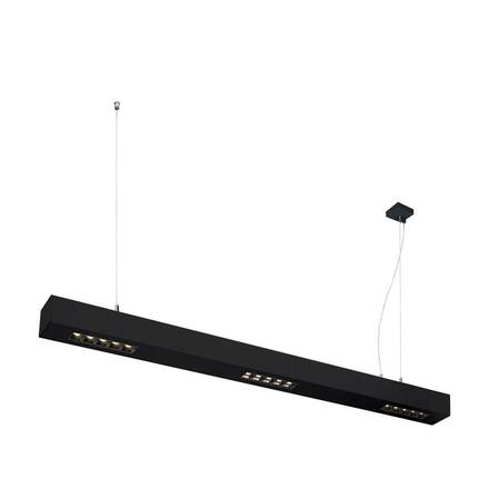 BIG WHITE Q-LINE PD LED vnitřní závěsné svítidlo, 1m, BAP, černá, 3000K 1000933