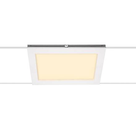 BIG WHITE PLYTTA rectangular svítidlo s lanem pro nízkonapěťový lanový systém TENSEO, 2700K, bílá 1002865