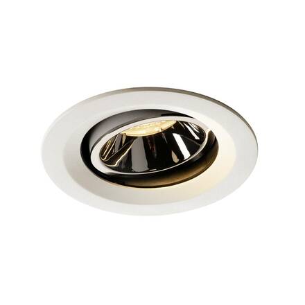BIG WHITE NUMINOS MOVE DL M vnitřní LED zápustné stropní svítidlo bílá/chrom 3000 K 20° otočné a výkyvné 1003591