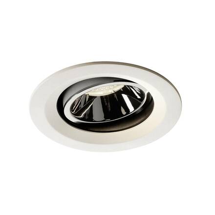 BIG WHITE NUMINOS MOVE DL M vnitřní LED zápustné stropní svítidlo bílá/chrom 4000 K 55° otočné a výkyvné 1003621